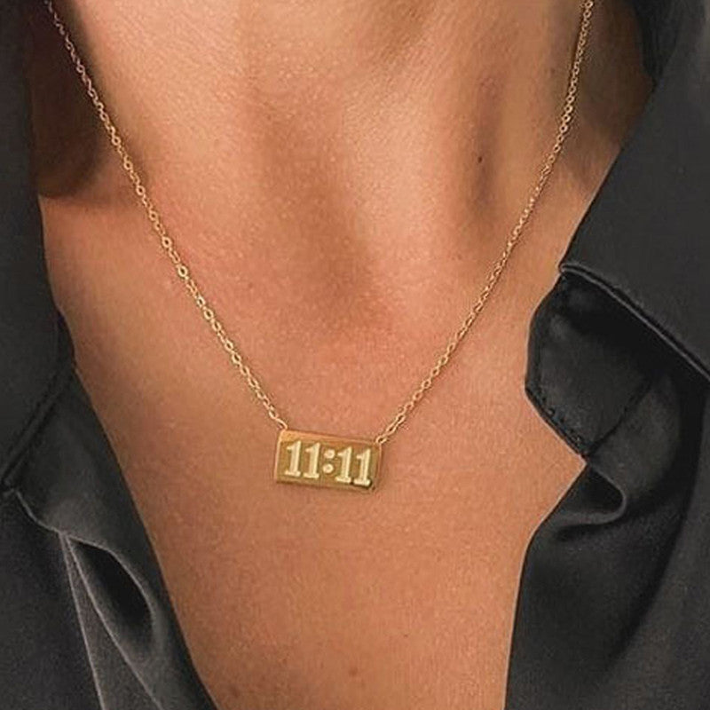 11:11 Gold Manifest Necklace