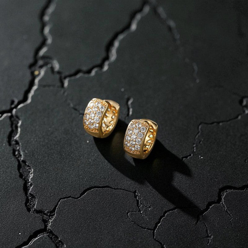 Diamond Glow Statement Hoops