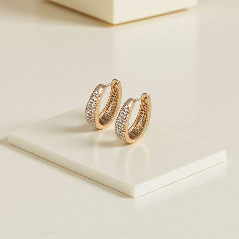 Premium Duo Crystal Earrings