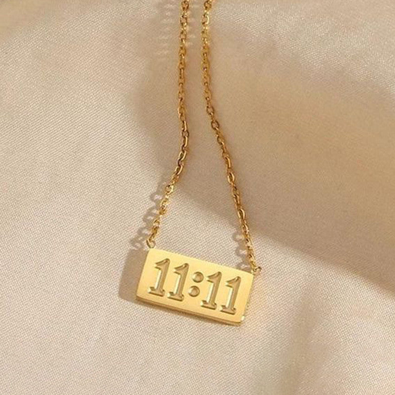 11:11 Gold Manifest Necklace