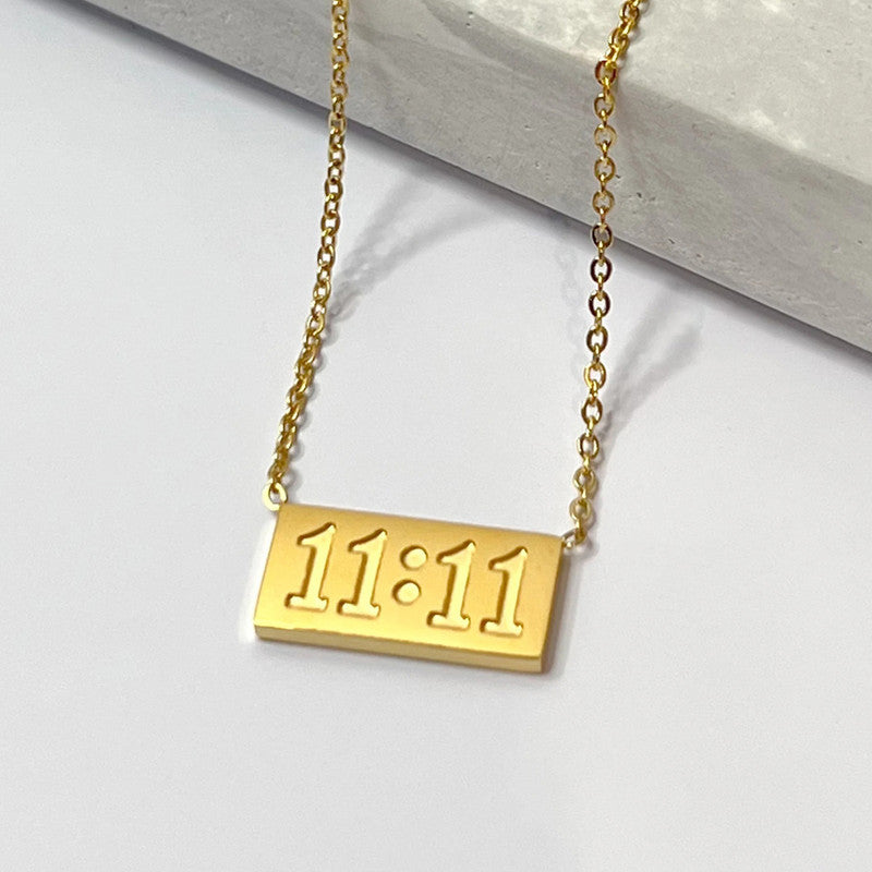 11:11 Gold Manifest Necklace