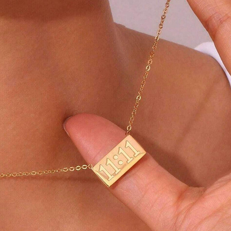 11:11 Gold Manifest Necklace
