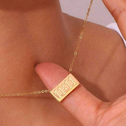 11:11 Gold Manifest Necklace