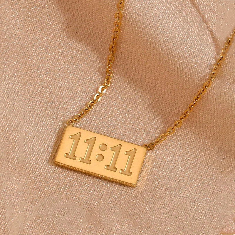 11:11 Gold Manifest Necklace
