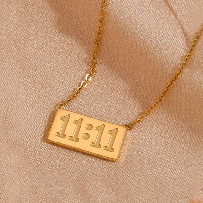 11:11 Gold Manifest Necklace