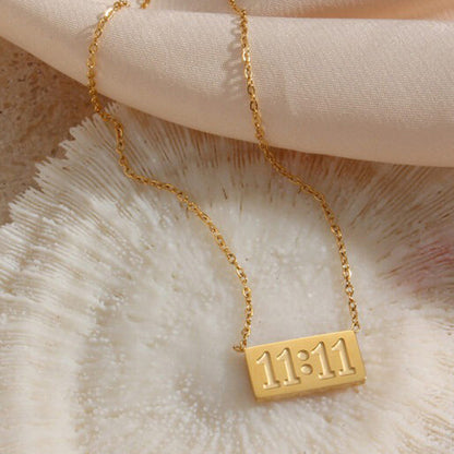 11:11 Gold Manifest Necklace