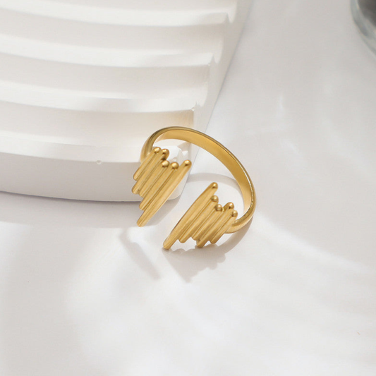 Rhythm Edge Adjustable Ring