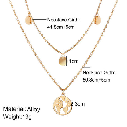 Wanderlust World Necklace