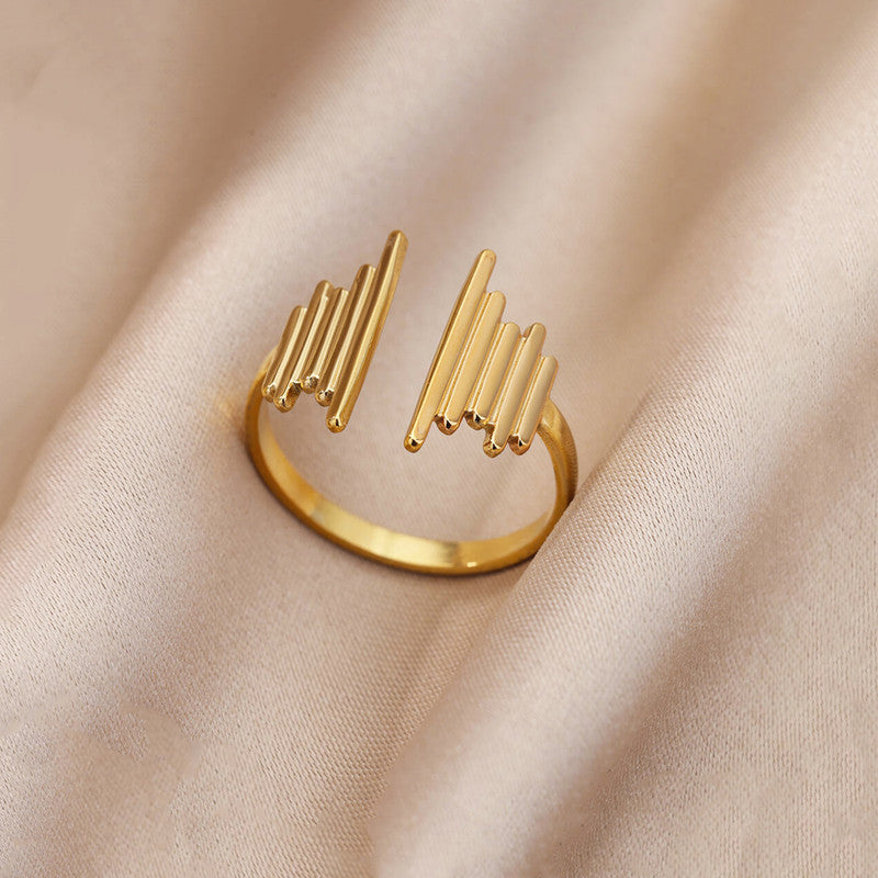 Rhythm Edge Adjustable Ring