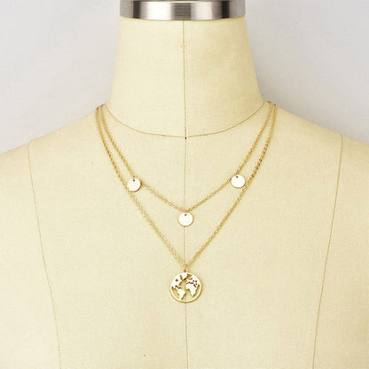 Wanderlust World Necklace