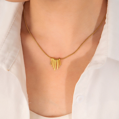 Linear Glow Pendant Necklace