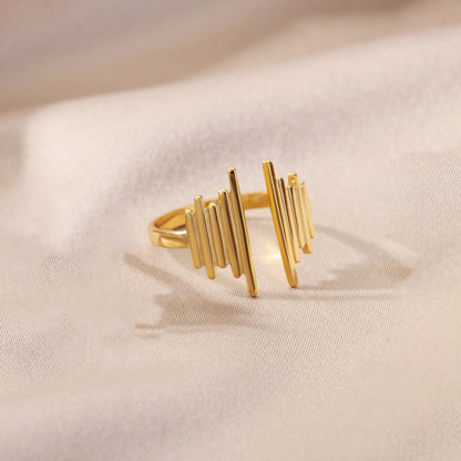 Rhythm Edge Adjustable Ring