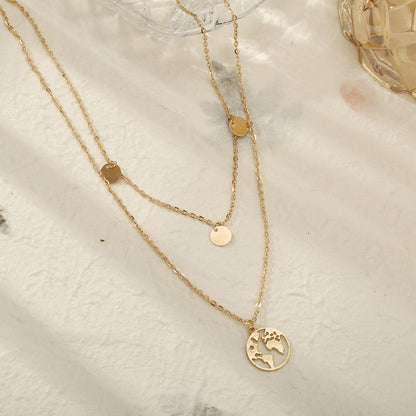 Wanderlust World Necklace