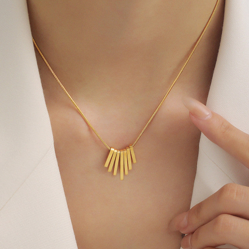 Linear Glow Pendant Necklace