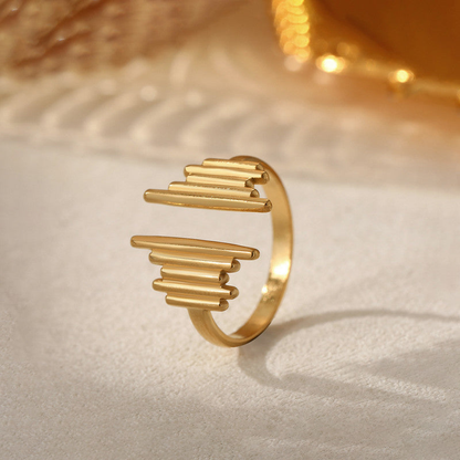 Rhythm Edge Adjustable Ring