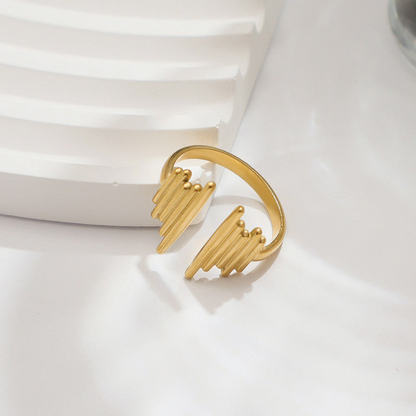 Rhythm Edge Adjustable Ring