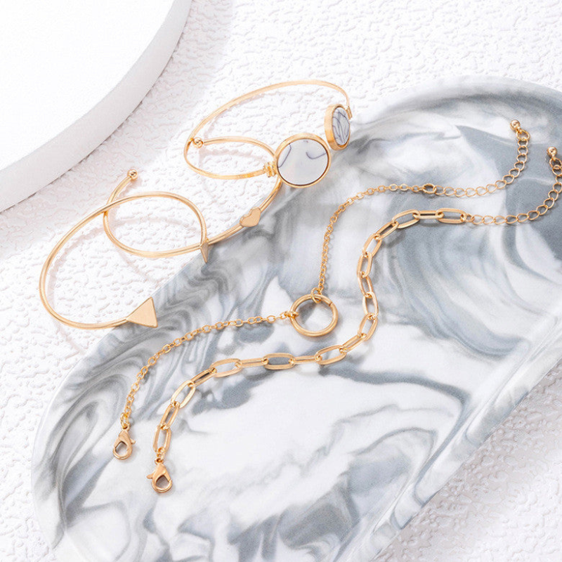 Modern Muse Stackable Bracelet Set (Pack of 5)