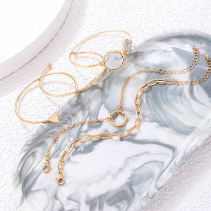Modern Muse Stackable Bracelet Set (Pack of 5)