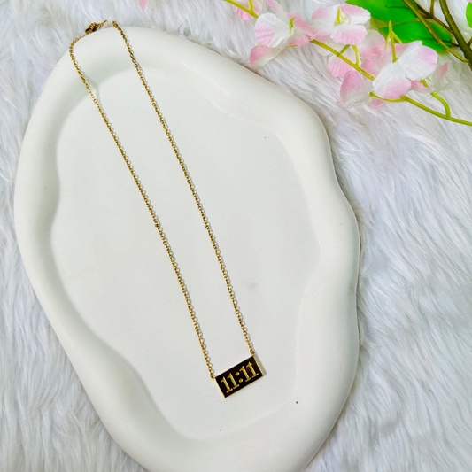 11:11 Gold Manifest Necklace