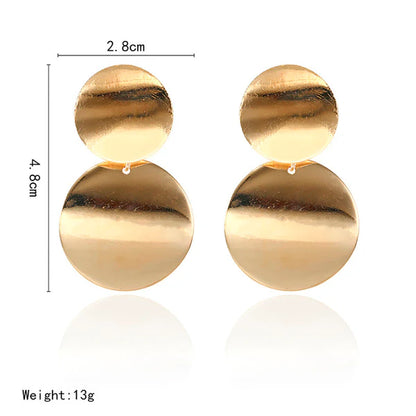Aurora Round Statement Earrings
