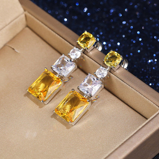 Elegant Multi-Stone Crystal Earrings for Women