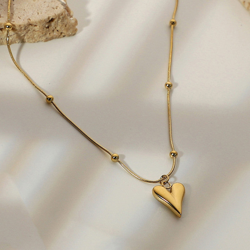 Golden Heart Whisper Necklace