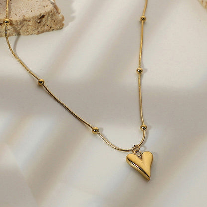 Golden Heart Whisper Necklace
