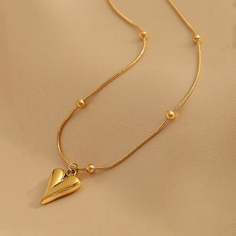 Golden Heart Whisper Necklace
