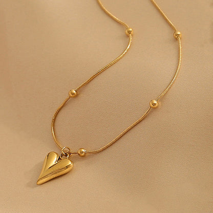 Golden Heart Whisper Necklace