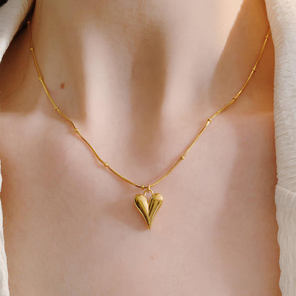 Golden Heart Whisper Necklace