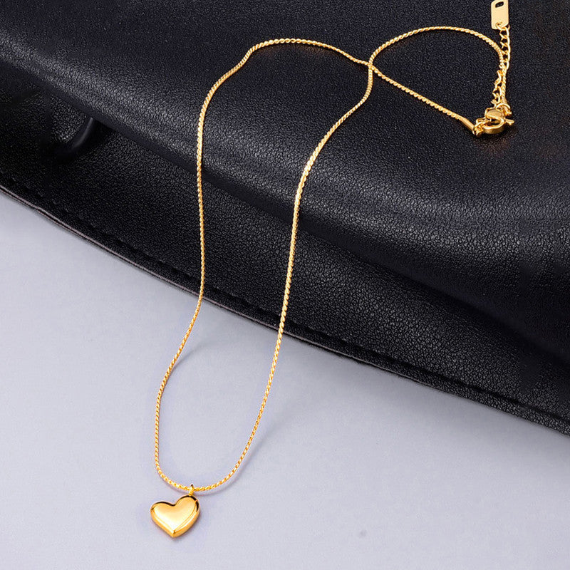 Gold Heart Pendant Necklace