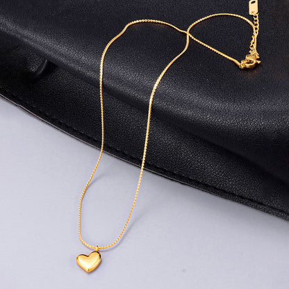 Gold Heart Pendant Necklace