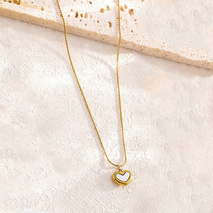Gold-Plated Heart Pendant Necklace