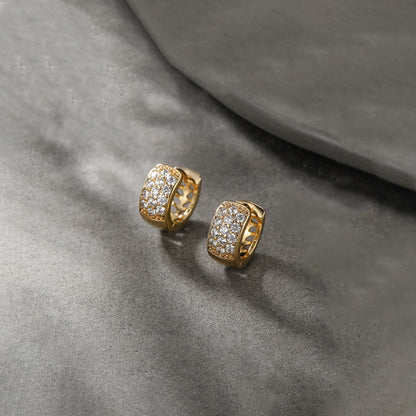 Diamond Glow Statement Hoops