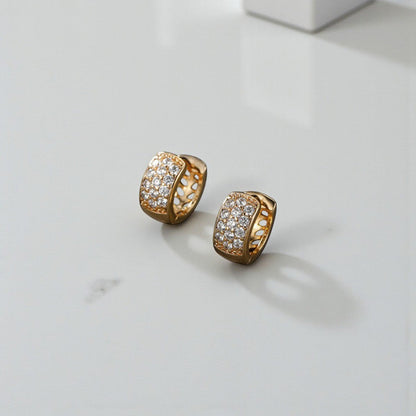 Diamond Glow Statement Hoops