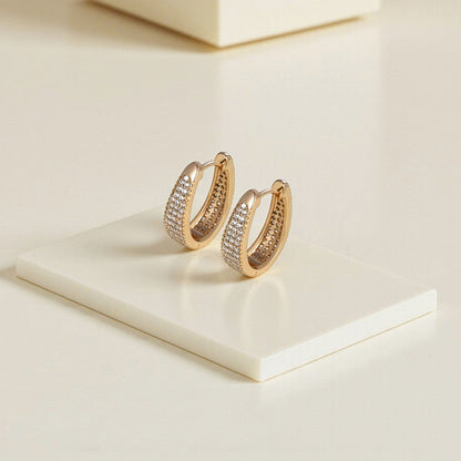 Premium Duo Crystal Earrings