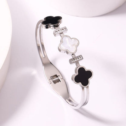 Midnight Clover Charm Kada