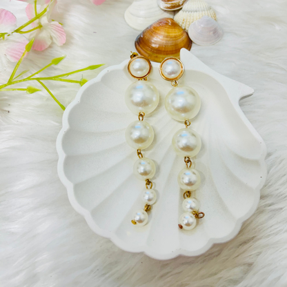 Multi-Layer Pearl Drop Earrings for Women