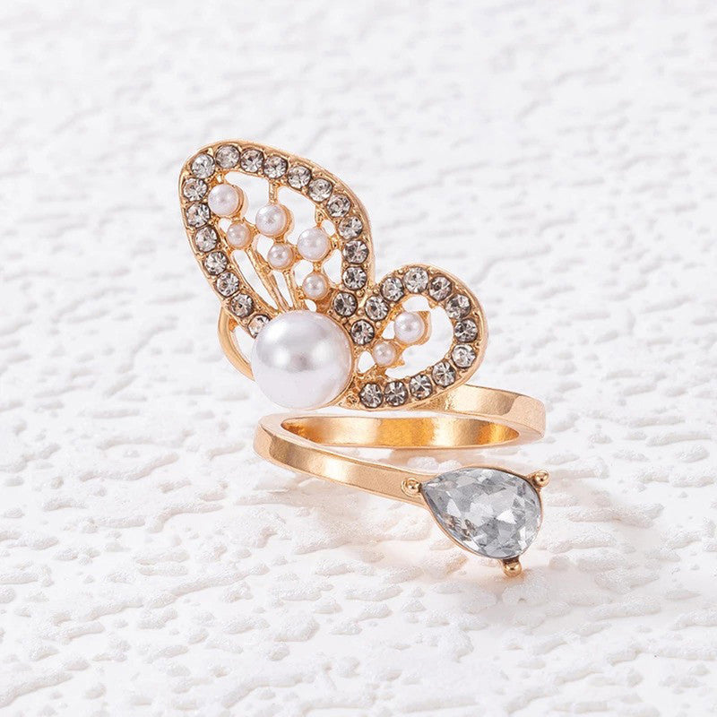 Butterfly Sparkle Cocktail Ring